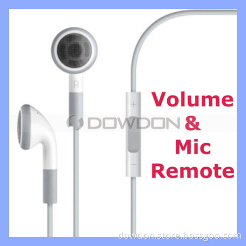 Earphone for iPhone 4 4s iPad iPod with Mic Remote and Volume Control Headset Headphone